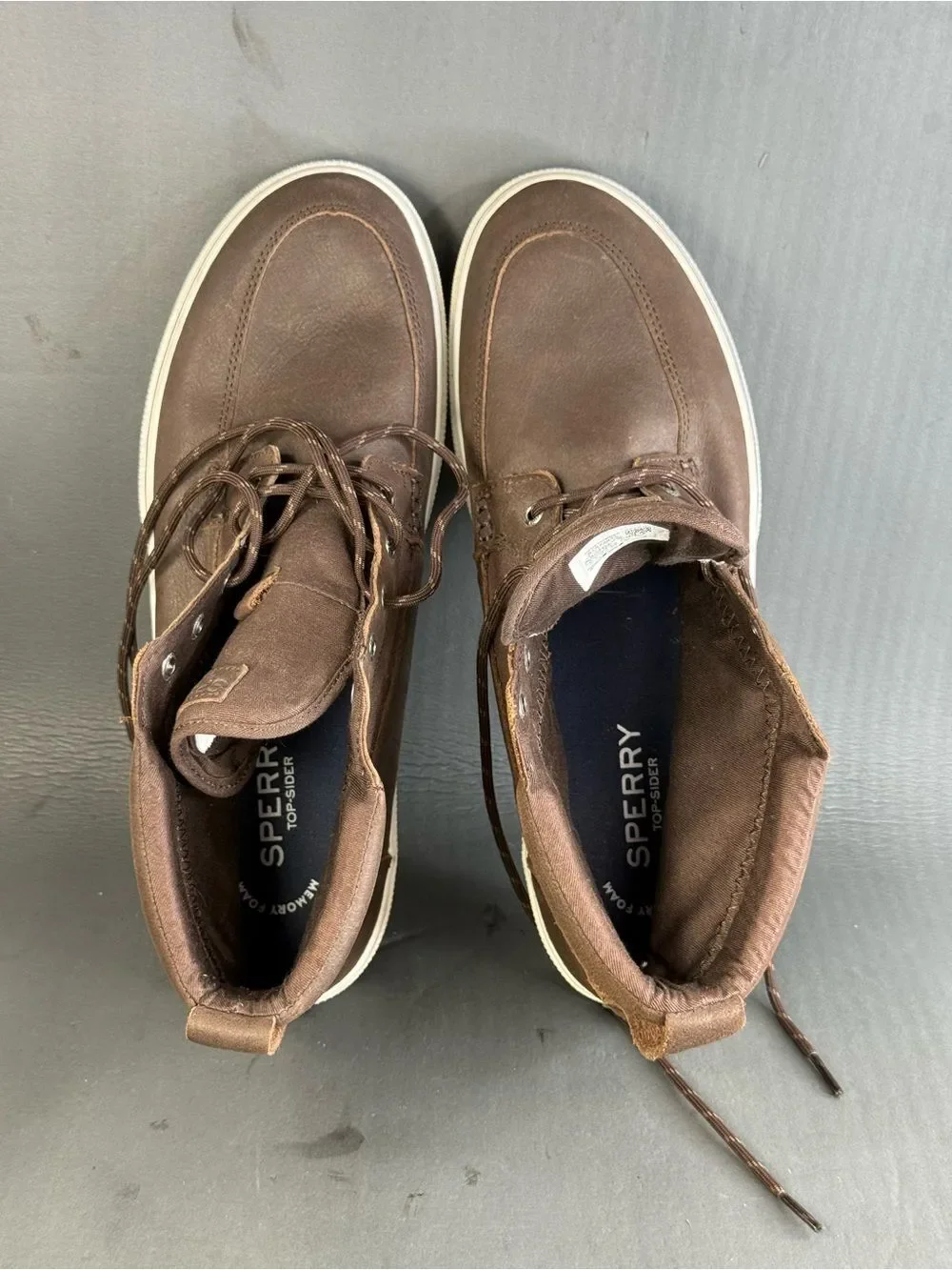 Sperry Men's Halyard Sneakerboot shoes brown size 13